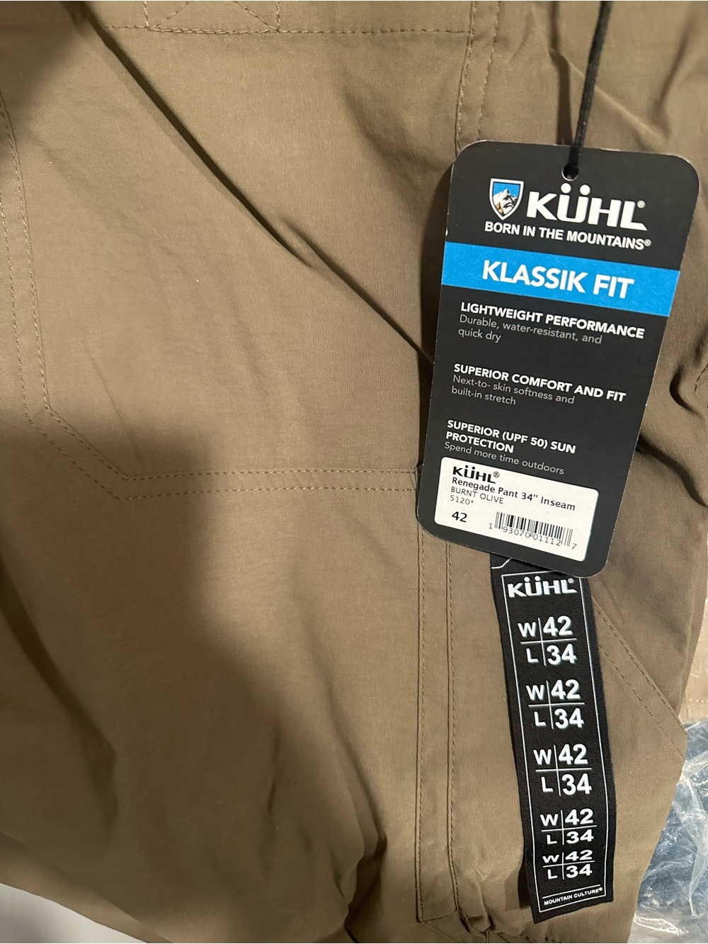KÜHL Klassik Fit Pants in Olive/Tan
